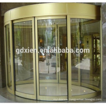 four / 4 wing automatic revolving sliding glass door with exhibition box